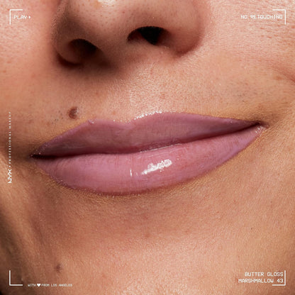 NYX PROFESSIONAL MAKEUP Butter Gloss, Non-Sticky Lip Gloss - Praline (Deep Nude)