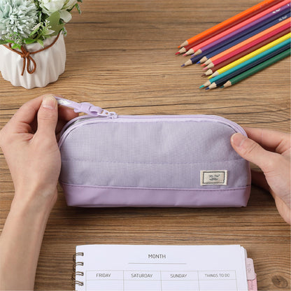 Mr. Pen- Wide-Opening Pencil Case, Triangle Design