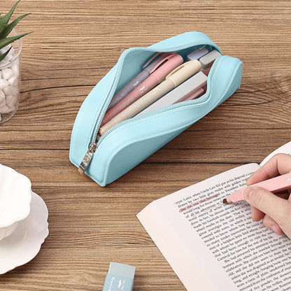 Mr. Pen- Silicone Pencil Case, Aesthetic Pencil Bag for Women, Makeup Pouch