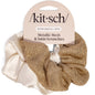 Kitsch Ultra-Petite Satin Scrunchies for Women - Eucalyptus, 6pcs