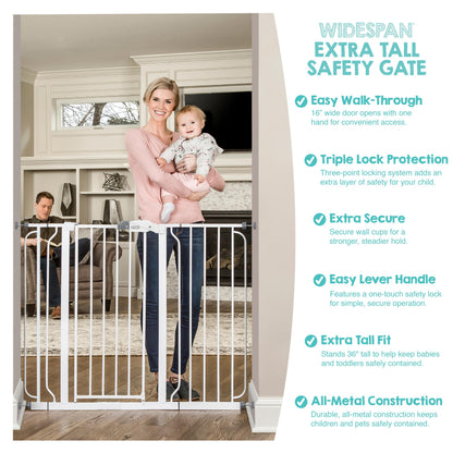 Regalo Safety 29"-38.5" Easy Step Baby Gate, Bottom of Stairs & Doorways