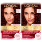 L'Oreal Paris Excellence Crème Permanent Hair Dye, Triple Care Hair Color with Hyaluronic Acid for 100% Gray Coverage, 4 Dark Brown, 1 Kit (Packaging May Vary)