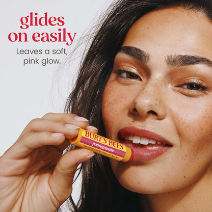 Burt's Bees Lip Balm, Pomegranate, 0.15 oz., 4 Tubes