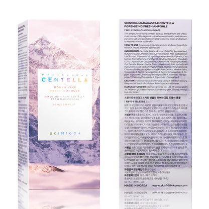 SKIN1004 [Hudson's Pick] Madagascar Centella Ampoule, Korean Face Serum with Centella Asiatica for Hydrating & Moisturizing, Soothing Facial Serum for Skin Balance, Korean Skin Care, 1.85 fl.oz, 55ml