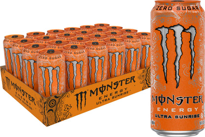 Monster Energy Zero Ultra, Sugar Free Energy Drink, 16 Ounce