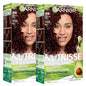 Garnier Nutrisse Ultra Crème Hair Color, Permanent Hair Dye with 100% Gray Coverage, Vegan & Cruelty-Free, 33 Darkest Golden Brown (Caramel Fudge), 1 Count