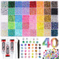 Rainbow Flatback Rhinestones for Crafting and 3PCS B7000 Glue (Set 1), 2 Boxes of 4500 PCS Resin Rhinestones Gems Charms for Bedazzling DIY Crafts Tumblers Shoes Fabric Clothing Nail Art