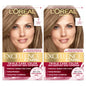 L'Oreal Paris Excellence Crème Permanent Hair Dye, Triple Care Hair Color with Hyaluronic Acid for 100% Gray Coverage, 4 Dark Brown, 1 Kit (Packaging May Vary)