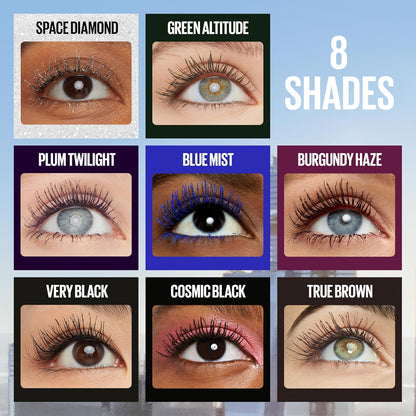 Maybelline Lash Sensational Sky High Washable Mascara Makeup, Volumizing, Lengthening, Defining, Curling, Multiplying, Buildable Formula, Blackest Black, 1 Count