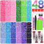 Rainbow Flatback Rhinestones for Crafting and 3PCS B7000 Glue (Set 1), 2 Boxes of 4500 PCS Resin Rhinestones Gems Charms for Bedazzling DIY Crafts Tumblers Shoes Fabric Clothing Nail Art
