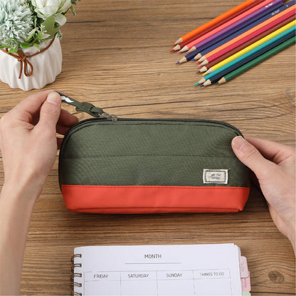 Mr. Pen- Wide-Opening Pencil Case, Triangle Design