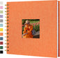 12"x12" Scrapbook Photo Album Linen Cover 40 Sheets 80 Pages White Paper