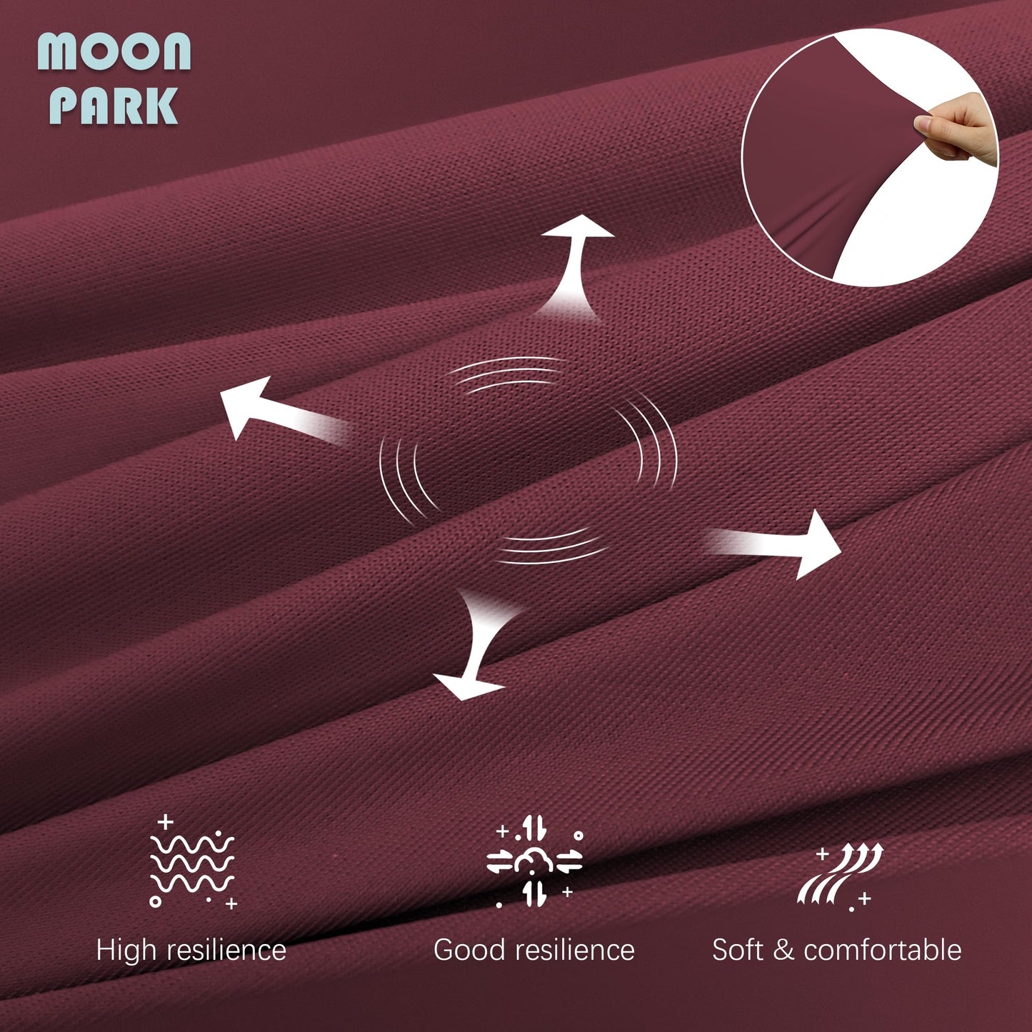 MOON PARK Pregnancy Pillows for Sleeping - U Shaped Full Body Maternity Pillow with Removable Cover - Support for Back, Legs, Belly, HIPS - 65 Inch - Aquamarine