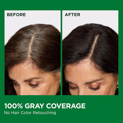 Garnier Nutrisse Ultra Crème Hair Color, Permanent Hair Dye with 100% Gray Coverage, Vegan & Cruelty-Free, 33 Darkest Golden Brown (Caramel Fudge), 1 Count