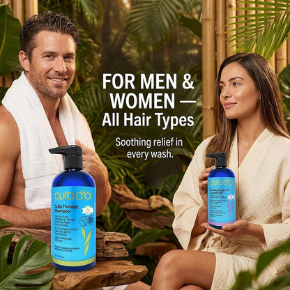 PURA D'OR Deep Moisturizing Biotin Hair Regrwoth Conditioner Thickens, Softens, & Moisturizes Dry, Frizzy, Damaged Hair w/Argan Oil, Pumpkin, Rosemary, Honeysuckle, Vitamin E, Men & Women, 16oz