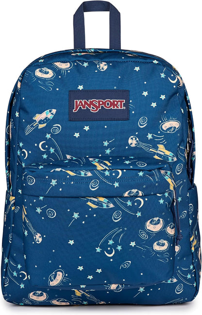 JanSport SuperBreak One Backpack - Durable, Lightweight Bookbag with 1 Main Compartment, Front Utility Pocket with Built-in Organizer - Premium Backpack, Bad Bows