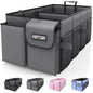 HOTOR Trunk Organizer - Foldable Car Organizer for SUVs & Sedans Storage
