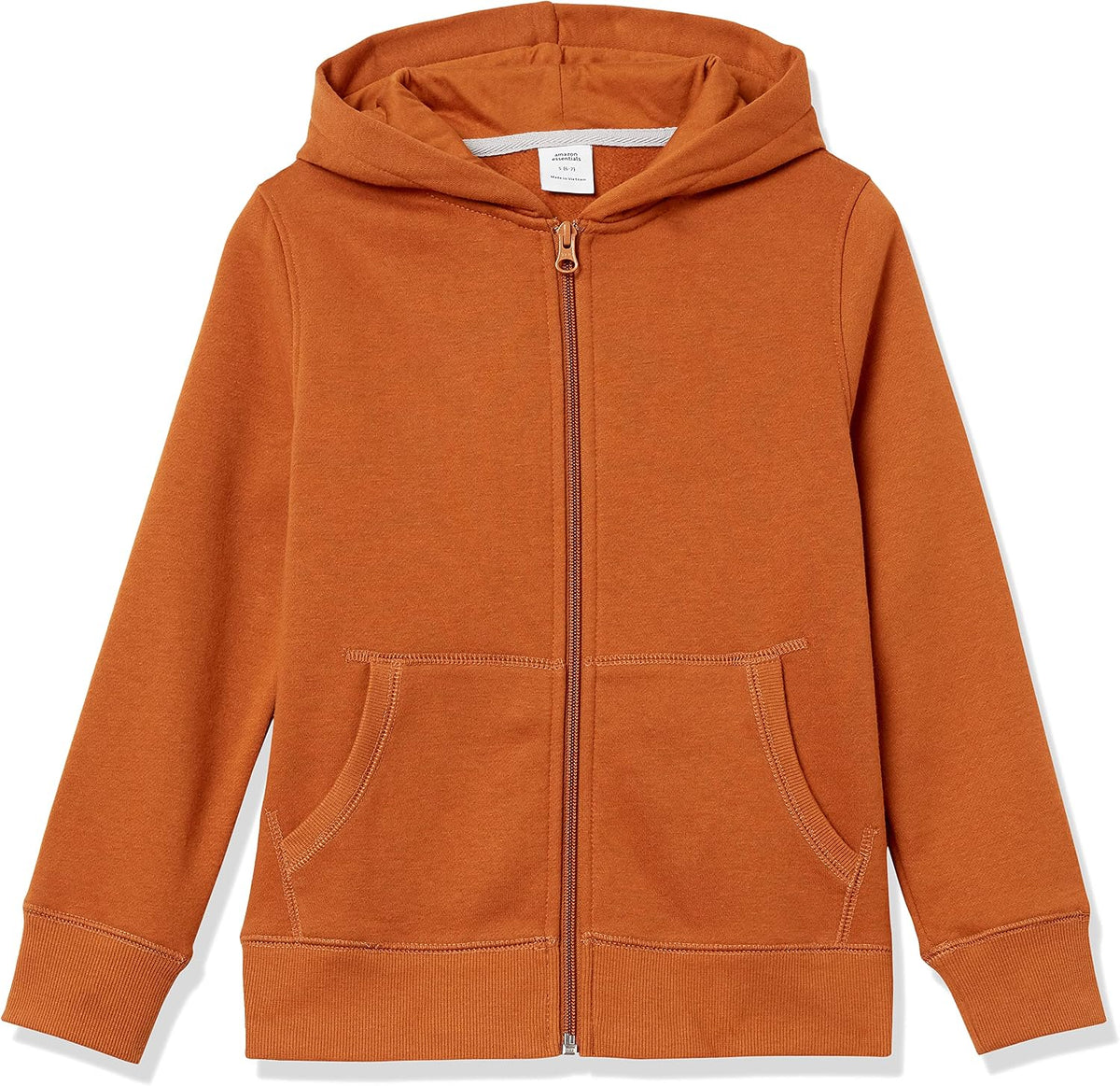 Amazon Essentials Boys and Toddlers' Soft Fleece Zip-Up Hoodie Sweatshirt