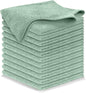 USANOOKS Microfiber Cleaning Cloth Grey - 12 Pcs (12.5"x12.5") - High Performance - 1200 Washes, Ultra Absorbent Microfiber Towel Weave Grime & Liquid for Streak-Free Mirror Shine - Car Washing Cloth