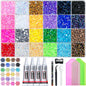 35000 Pcs Resin Jelly Rhinestones Kit, Multicolor 3mm Flatback Rhinestones with 4 Pcs B7000 Jewelry Glue & Tools, All-in-One Bedazzling Kit for DIY Arts & Crafts Gifts