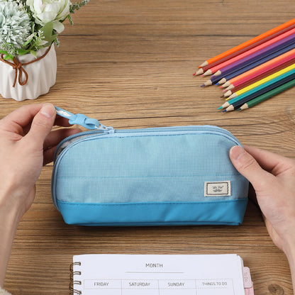 Mr. Pen- Wide-Opening Pencil Case, Triangle Design