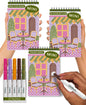 Lifelines FlowArt Mini Activity Pads, 3-Pack, Dot-by-Letter Coloring Books