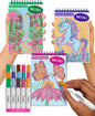 Lifelines FlowArt Mini Activity Pads, 3-Pack, Dot-by-Letter Coloring Books