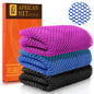 UJFQBH African Net Sponge Authenti, Exfoliating Body Scrubber for Back and Hard to Reach Areas, Gentle Daily Exfoliation for Deep Cleansing, Quick Drying Shower Essential, Aqua Grey 3 Pack