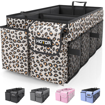 HOTOR Trunk Organizer - Foldable Car Organizer for SUVs & Sedans Storage