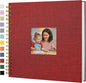 12"x12" Scrapbook Photo Album Linen Cover 40 Sheets 80 Pages White Paper
