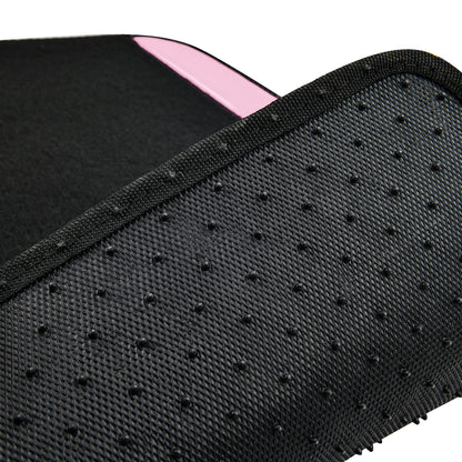 CAR PASS Waterproof Universal Fit Car Floor Mats, Faux Leather Car Carpet Mats, Black Car Mats with Anti-Slip Nibbs Backing & Driver Heel Pad Fit for SUV,Vans,sedans, Trucks,Set of 4pcs(All Black)