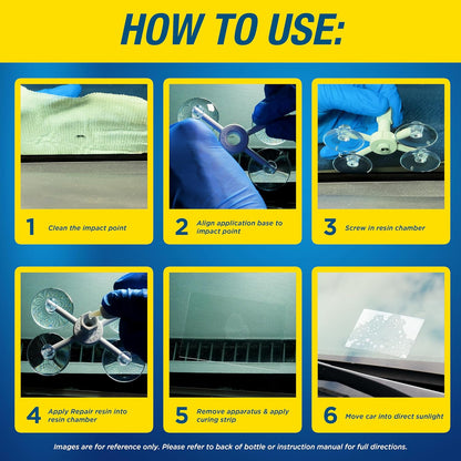 RainX Fix a Windshield Do it Yourself Windshield Repair Kit, for Chips, Cracks, Bulll's-Eyes and Stars