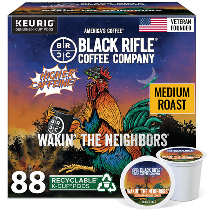Black Rifle Coffee Medium Roast K Cup Coffee Just Black 32 Count