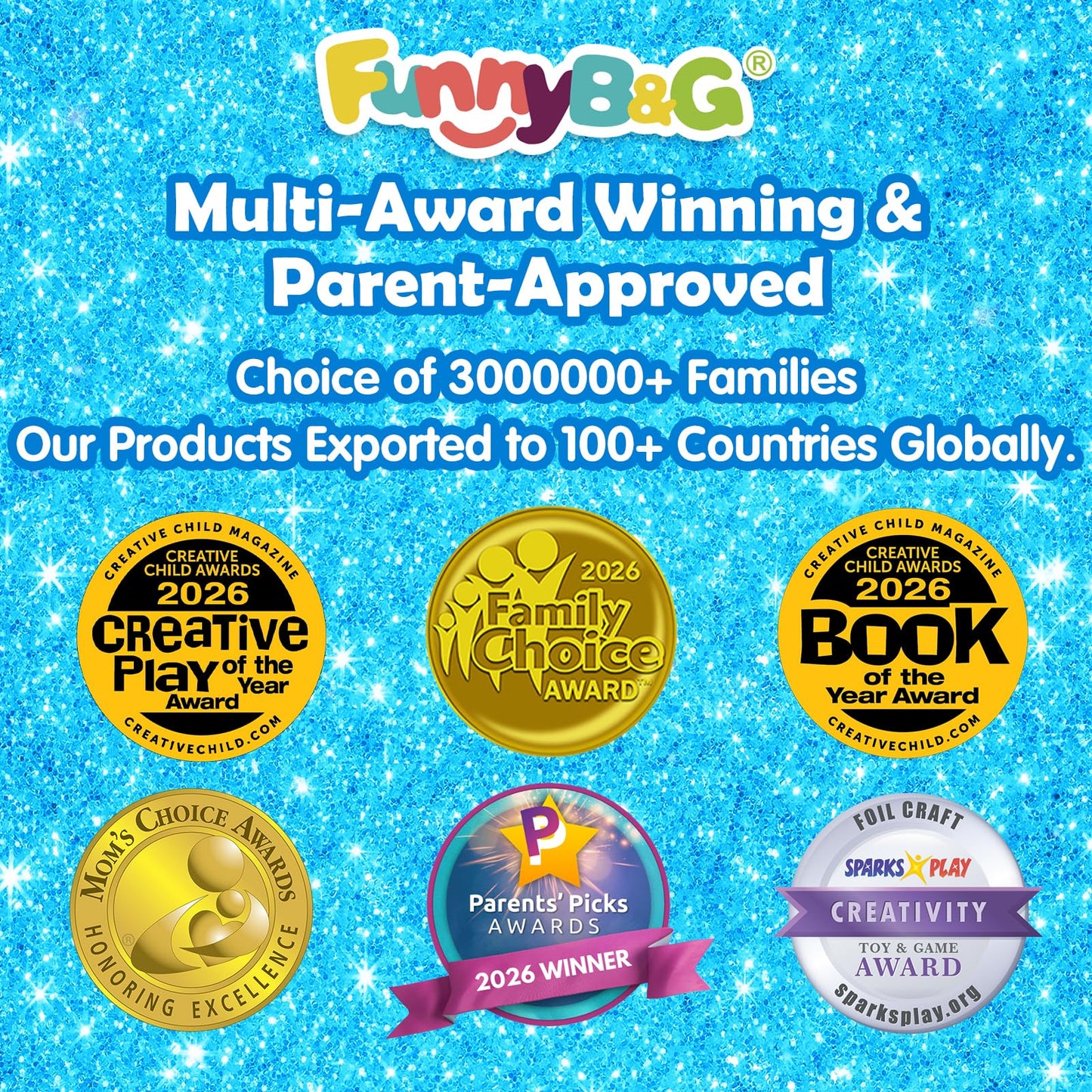 FUNNYB&G Foil Art Craft Kit for Kids, Sparkly Birthday Gift Toy for Boys