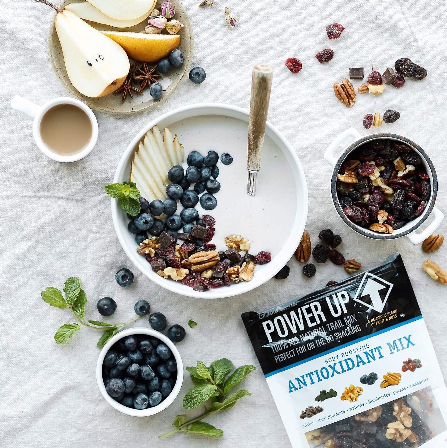 Power Up Trail Mix, Mega Omega Trail Mix, Non-GMO, Vegan, Gluten Free, No Artificial Ingredients, Gourmet Nut, 14 Ounce Bag