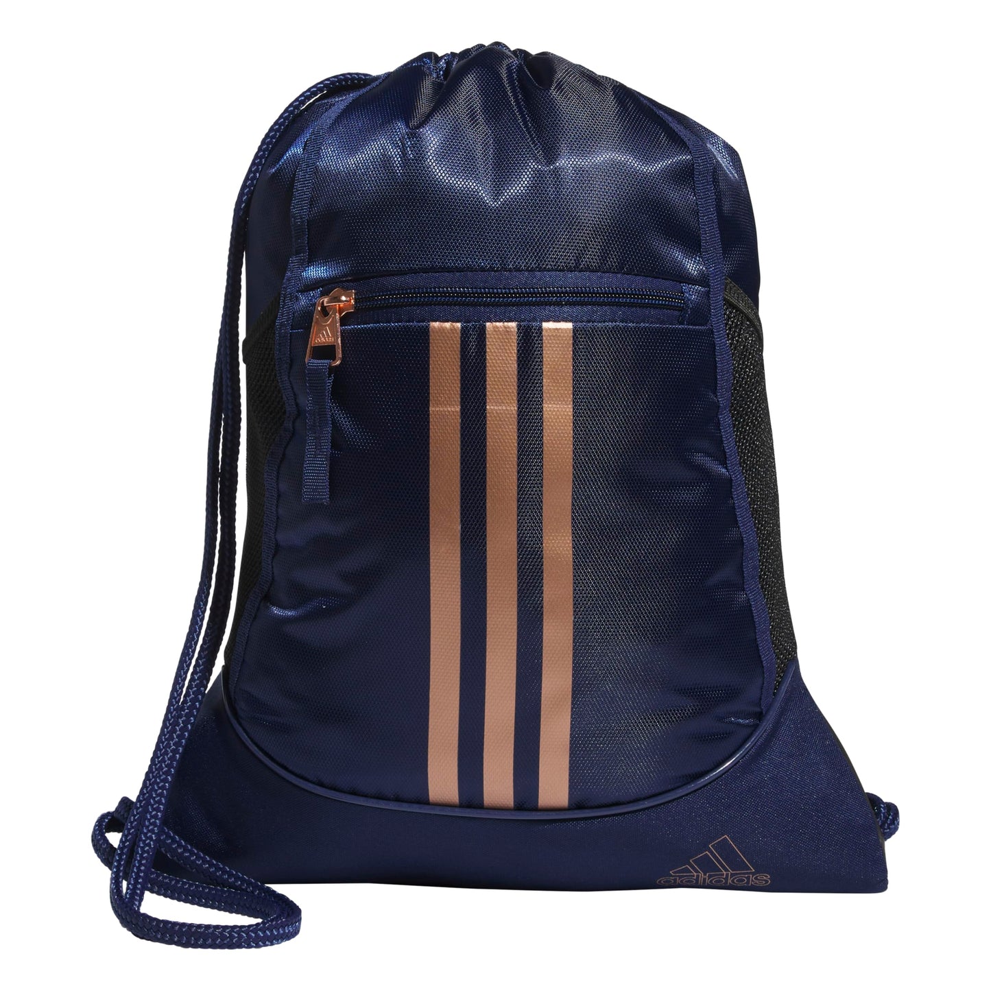 adidas Alliance Sackpack – Drawstring Backpack for Sports, Small Gym Bag, Preloved Teal Green/Black/3, OSFA