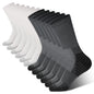 BAMBOO COOL Men's Crew Socks Athletic Cushioned Moisture Wicking 6 Pairs