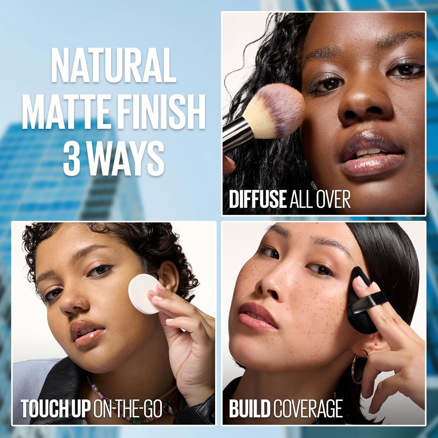 Maybelline Fit Me Matte + Poreless Pressed Face Powder Makeup & Setting Powder, Buff Beige, 1 Count