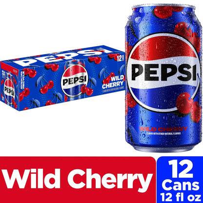Pepsi Cola Soda, 12 Fl Oz Cans (Pack of 12)
