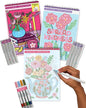 Lifelines FlowArt Mini Activity Pads, 3-Pack, Dot-by-Letter Coloring Books