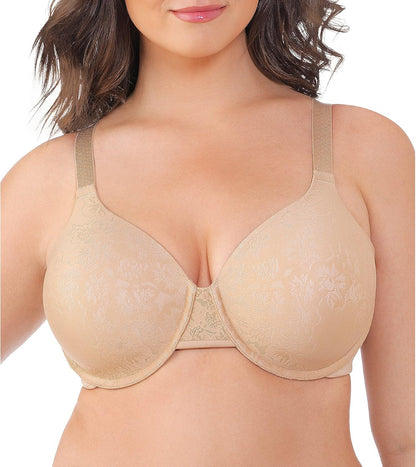 Vanity Fair Women's Full Figure Beauty Back Smoothing Bra, 4 Way Stretch Fabric, Lightly Lined Cups up to H