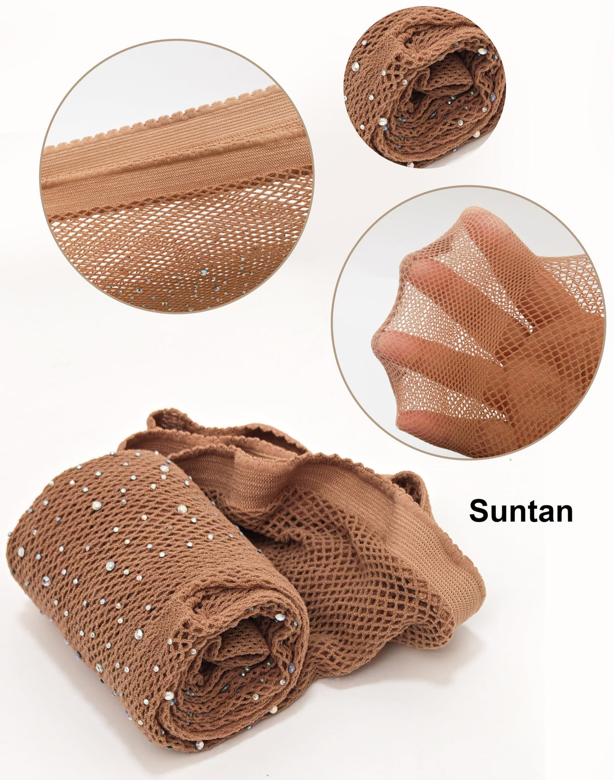 VEBZIN Sparkly Fishnets Stockings High Waist Tights for Women