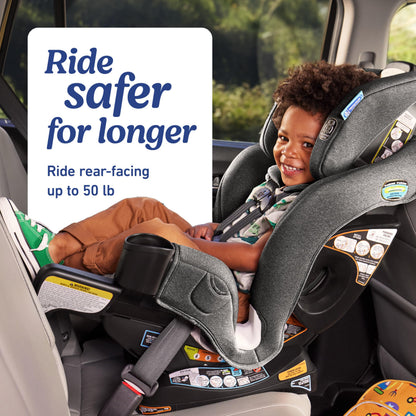 Graco Extend2Fit Convertible Car Seat, Rear and Forward Facing Car Seat with Adjustable Extension Panel for Extra Legroom, Great Gift for Baby Shower or Baby Registry, Redmond