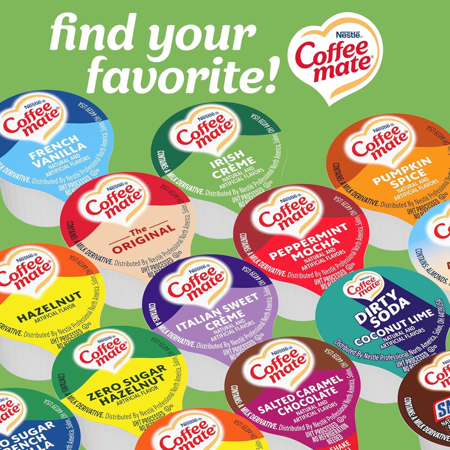 Nestle Coffee mate Original Non-Dairy Creamer Singles, 0.375 oz, 180-Pack
