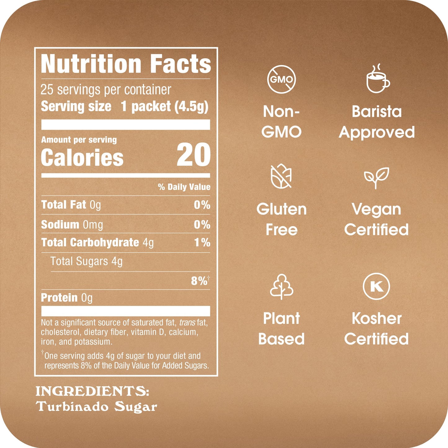 In The Raw Granulated Turbinado Cane Sugar, 2 lb Box, Pure, All-Natural Turbinado Sugar, Non-GMO Project Verified, Kosher, Vegan and Gluten Free (Pack of 12)