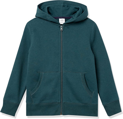 Amazon Essentials Boys and Toddlers' Soft Fleece Zip-Up Hoodie Sweatshirt
