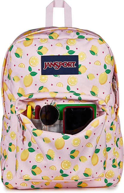 JanSport SuperBreak One Backpack - Durable, Lightweight Bookbag with 1 Main Compartment, Front Utility Pocket with Built-in Organizer - Premium Backpack, Bad Bows