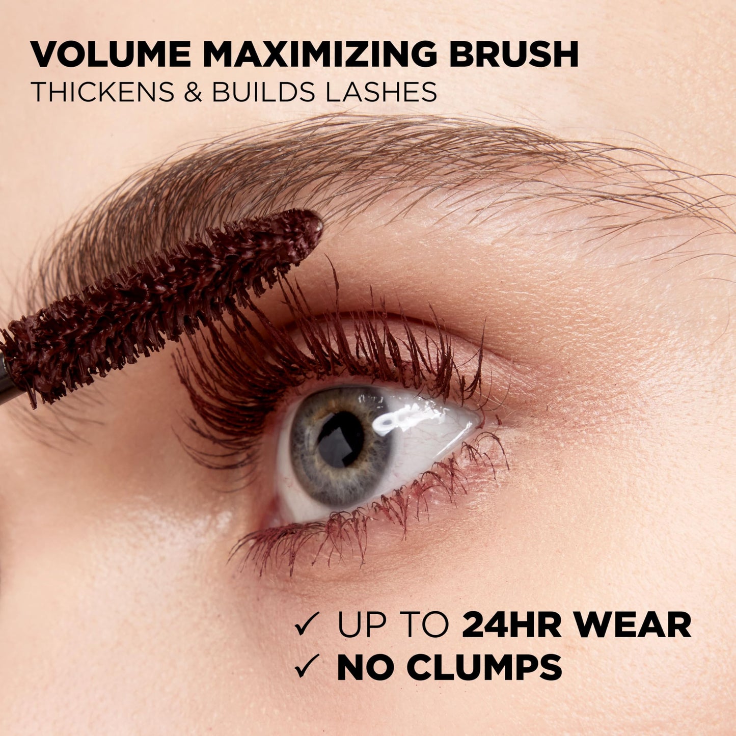 L’Oreal ParisVoluminous Waterproof Volume Building Mascara, Black [360], 0.28 oz (Pack of 3)