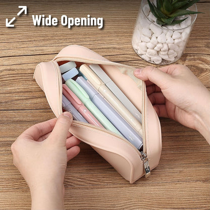 Mr. Pen- Silicone Pencil Case, Aesthetic Pencil Bag for Women, Makeup Pouch