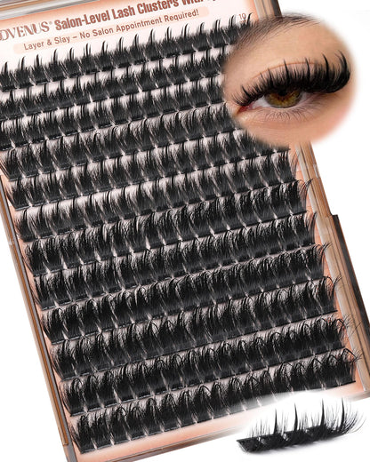 Goddvenus Pre-made Spikes Lash Clusters Wispy Manga Eyelash Clusters